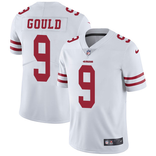 San Francisco 49ers Limited White Men Robbie Gould Road NFL Jersey #9 Vapor Untouchable->san francisco 49ers->NFL Jersey